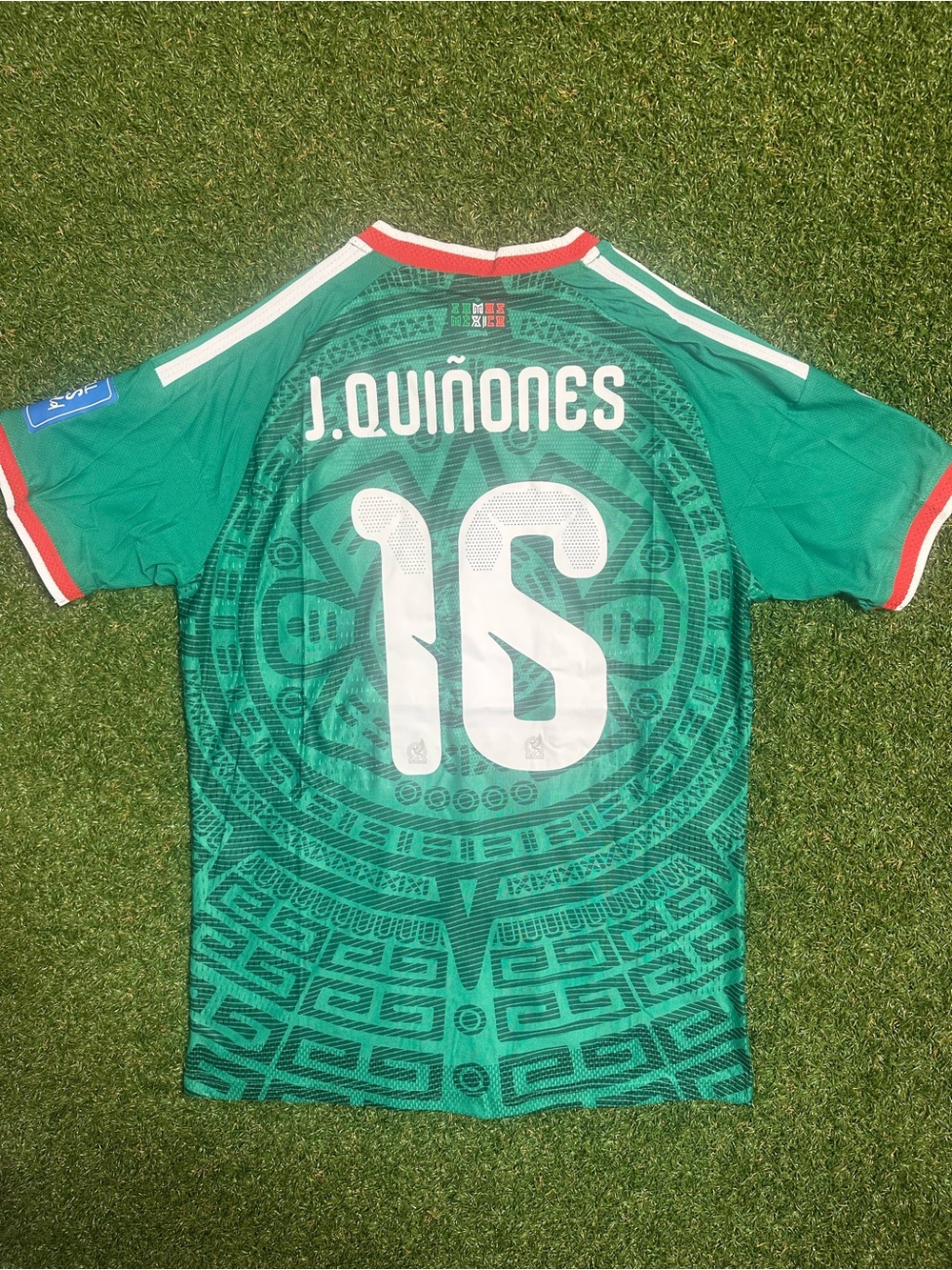 Adidas Mexico Authentic Home Jersey Bundle #16 and #19 Player Version World Cup - Picture 9 of 12